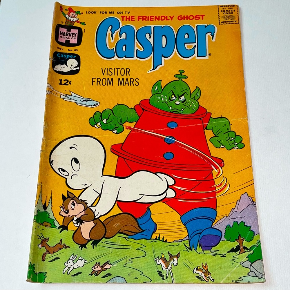 VINTAGE CASPER THE FRIENDLY GHOST Silver Age July #83 Harvey Comics